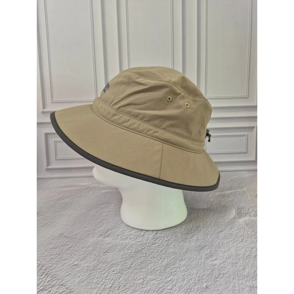 Outdoor Research Sun Sombrero Khaki Tan Gray Adjustable Bucket Hat Mens Size M